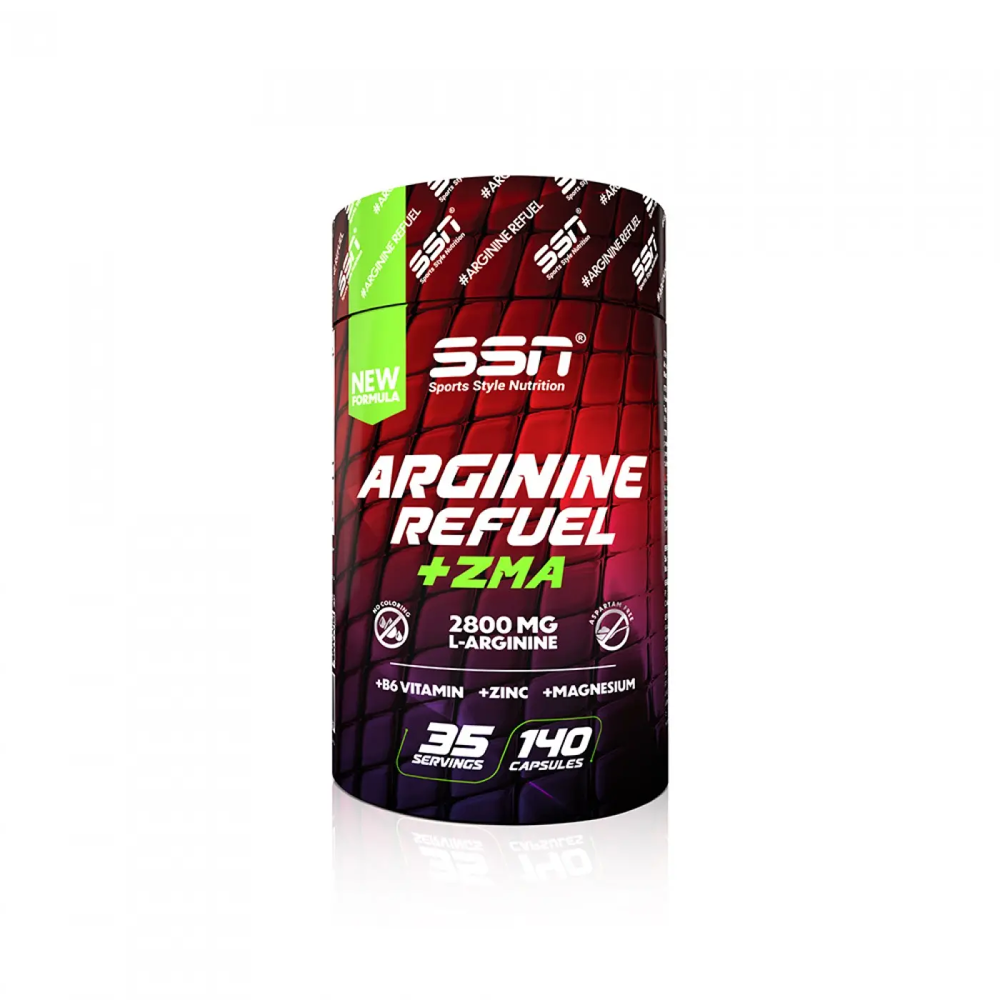 SSN Sports Style Nutrition Arginine Refuel + ZMA 140 Kapseln Aminosäure