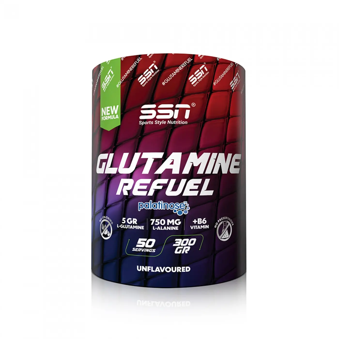 SSN Sports Style Nutrition Glutamine Refuel 300 Gr (geschmacksneutral) Aminosäure